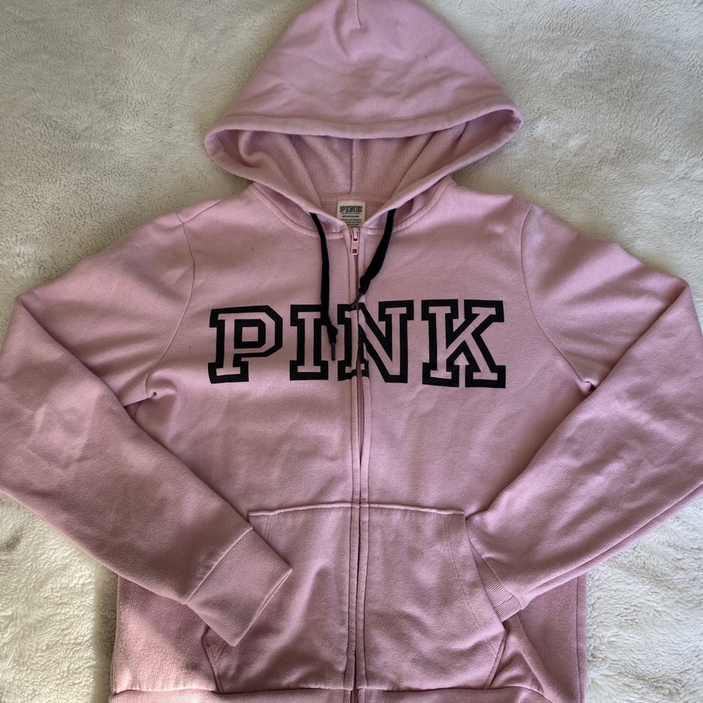 Pink zip hoodie